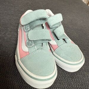 Vans Kids Sneakers- mint green and Pink